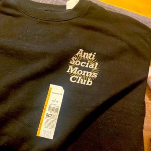 Anti social moms club black sweatshirt
